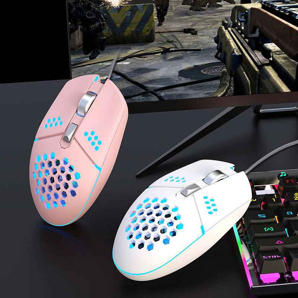 Cooling built in fan Hole Mechanical Game Mouse