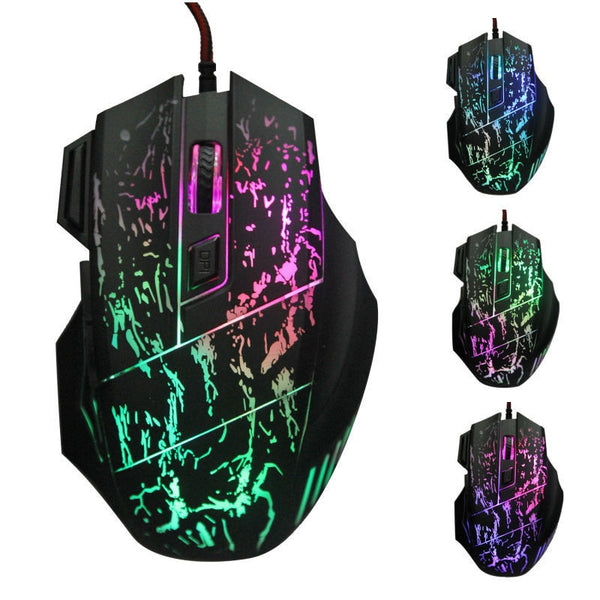 Fractured Design Luminous Wide Grip Luminous gaming Mouse