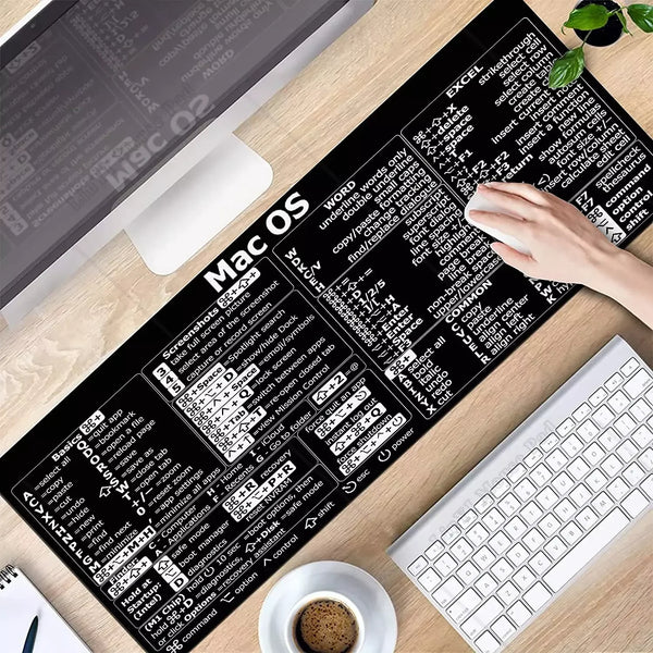 Mac OS Keyboard Shortcut Pattern Mouse Pad